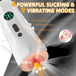 Automatic Male Masturbator, Three Removable Sleeves With 4 Powerful Sucking &9 Vibrating Modes,Male Masturbator Sex Toys For Men - 3 Sleeves Pocket Pussy Penis Pum