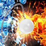 Glass Anal Beads Anal Ball Plugs, Crystal Anal Butt Plug With Metal Safety Chain Anus Dilator Anal Sex Toys Clear Anal Training Expander Dildo Anus Bead Massage Masturbation For Men Women (M)