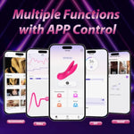 Adult Sex Toys Vibrator 9 Vibration Mode And App Remote Control G Spot Clitoris Finger Vibrators Panties Wear Nipple Clamps Penis Cock Rings Rose Sex Toy For Men Women Dildo Vibrating Couple Sexy Game