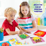 Poke Art Craft Kit for Kids Ages 6-12, 8 Animal Mess-Free Sewing Projects