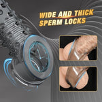 Reusable Penis Sleeve With Vibrator Multi-Level Design Stimulation Spiral Penis Ring,2.4 Inch Black Cock Ring Extender Ultra-Soft Penis Enlarger For Couples Vibrating Dildo For Cock Enlarger Sex Toys