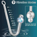 Bdsm Vibrating Anal Hook Bondage Sexual Stimulation Device,Sex Restraint Kit Combined With Rechargeable Anal Plug, Prostate Massager With 9 Modes, Fetish Anal Stimulation Adult Sex Toys For Couples