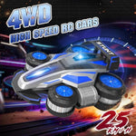 High Speed Remote Control Car Rc Drift 25Km/H, 360°Rotating 2.4 Ghz 4Wd Rc Cars For Boys And Girls 4-6 7 8-12 Adults, Rc Stunt Car With Lights & Music Wheelie Toy Car For Kids Christmas Birthday Gift
