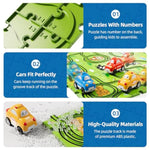 Toddler Toys Gifts For 2 3 4 5 Year Old Boys, 73 Jigsaw Puzzle Race Track Car Set Toys For Kids Boys Toddlers 1-3 2-4 3-5 4-6, Puzzle Tracks Car Toy Gifts For 2 3 4 5 Year Old Boy Kids