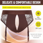 Harness Diva Chocolate - Adult Sex Toys With Lace & Microfiber, Delicacy, Elegance, And Comfort. Ideal For Pegging Or Strap On Toys For Lesbians, Adjustable Strap & Stretchable