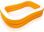 Swim Center Inflatable Family Pool: 159 Gallon Capacity – 90" x 60" x 19" – Color May Vary