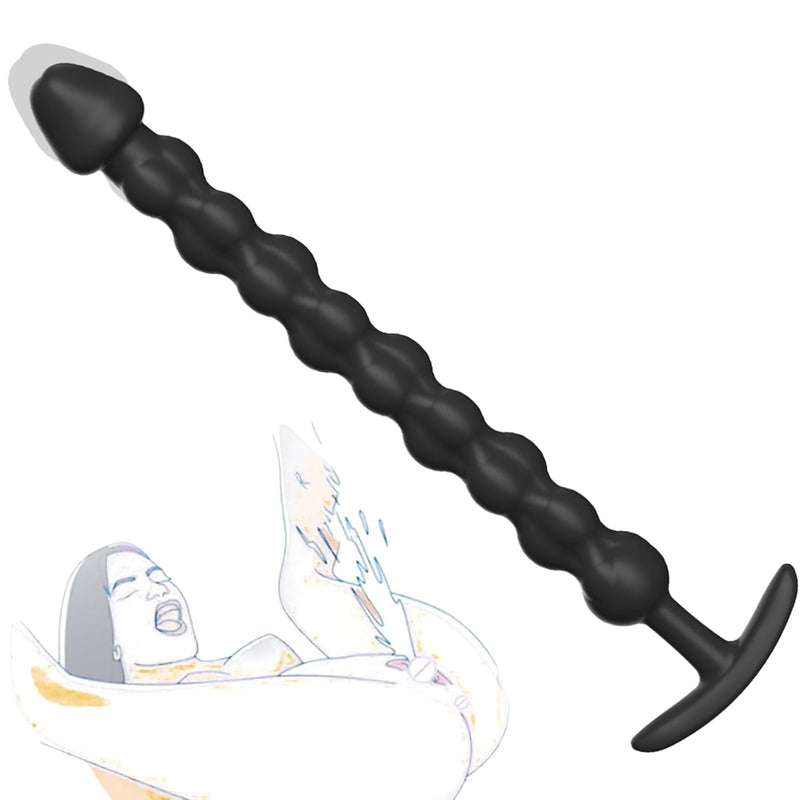 Anal Beads Anal Toys Anal Sex Toy,10 Bulb Silicone Anal Beads,Dildo Is Designed With A Curved Base?Adult Anal Toy For Men Women Couples.