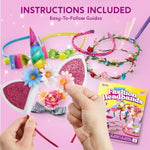 DIY Headband Making Kit for Girls and Kids, Ages 5-12, Hair Accessories Crafts, Birthday Gifts