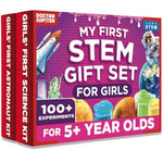 My First Stem Gift Set | Set Of ‘Girls' First Science Kit’, ‘Girls' First Astronaut Kit’ For Ages 5+ | Birthday Gift Ideas, Stem Learning & Educational Toys For 5,6,7,8 Year Old