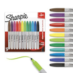 Sharpie Fine Tip Permanent Markers, 12 Pack, Quick Drying, Fade Resistant, Arts and Crafts Supplies