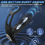 Prostate Massager Aanl Vibrator, Male Sex Toys For Men Sex Toy Adult Toys Anal Dildo Vibrators Aanl Plug With 12 Vibrating 3 Thrusting Cock Ring For Women Couples App Control