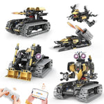 Robot Building Kit With Remote Control, Stem Gifts For Kids Age 8-12, Science Robot Kit Coding Robotics Technic Toy For Boys Girls Birthday Gifts, 5-In-1 Models With 323 Pieces