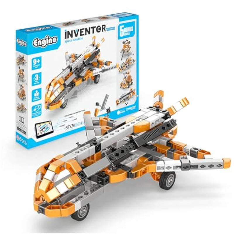 Engino- Inventor STEM Toys, Space Shuttle Kit, Construction Toys for Kids 9+, STEM Building Kit, Educational Playset, Gifts for Boys & Girls