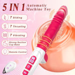 Sex Machine Thrusting Dildo Vibrator Adult Sex Toys For Women, Remote Control G Spot Clitoral Anal Vibrator With Sliding Beads 7 Thrusting Vibrating Modes, Realistic Dildo Sex Toy For Couple Solo Game