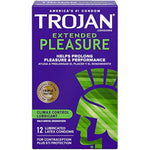 Trojan Extended Pleasure Delay Spray 2.0 fl oz. & Extended Pleasure Climax Control Condoms, 12 Count Bundle