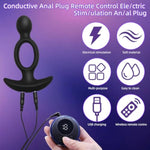 Electro Shock Trainer Kit, Electric Shock Soft Silicone Plug Butt Plug, Multi-Frequency Electric Stimulation Anal Plug Dilator, Sm Sex Toys Massager For Women, Men, Couples