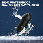 Anal Plug Set 5 Pcs Soft Silicone Butt Plugs Hollow Anal Dilator Adult Anal Trainer Anales Sex Toys Bondage Kit For Men Women Couples (Black)