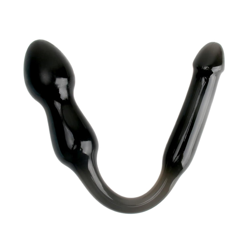 20 Inch Double Ended Dildo Huge Double Dong For Vaginal Anal Play, Double Penetration Sex Toys For Couple Lesbian Gay (Transparent Black)