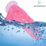 10 Inch Realistic Clear Dildo With Strong Suction Cup, Lifelike Big Crystal Jelly Flexible Thick Anal Dildo For Women, Pink