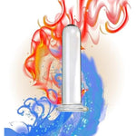 Glass Dildo Crystal Glass Wand Dildo Penis, Large Round Glass Butt Plug Huge Crystal Anal Plug Anal Masturbation Butt Expander Sex Wand Sm G-Spot Anal Pleasure Trainer For Men Women (4.5Cm)