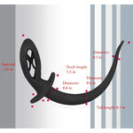 Dog Tail Swing Silicone Anal Plug. Adult Para G-Spot Vagina Masturbator Stimulation Tease Orgasm Massager Sex Toy For Women Female Men Male Unisex