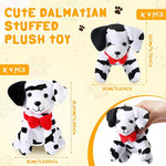 8 Pcs Dalmatian Stuffed Animal Bulk Operation Christmas 4.8 Inch Plush Dalmatians Small Soft Puppy Dog Plush Keychains For School Carnival Prize Birthday Baby Shower Adopt A Dog Party Favors