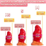 Huge Anal Plug: Silicone Butt Plug With Suction Cup, Dual-Color Butt Plugs Designed For Anal Expansion - Soft Anal Dildo For Men, Prolapse Olive-Shaped Anal Plugs For Thrusting Butt Plugs (A1100-L)