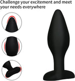 3 Size Silicone Anal Plug Set - Cone Design Butt Plug Adult Sex Toys