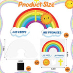 24 Sets God's Promises Rainbow Magnet Craft Kit for VBS & Sunday School
