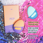 Pep Bullet: 5 Speed, 3 Pattern, Waterproof, Body Safe, Personal Massager (Melon & Violet)