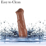 Silicone Penis Sleeve Cock Extender For Men, Reusable Realistic Dildo Sheath Enlarger Male Sex Toys For Men, Soft Thick Textured Sexual Girth Enhancer For Gay Couple