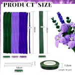 200pcs Pipe Cleaners Craft Supplies DIY Tulips Bouquets Making Kit for Adults and Kids