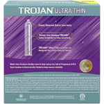 TROJAN Ultra Thin Condoms for Ultra Sensitivity, Lubricated Condoms for Men, America’s Number One Condom, 36 Count Value Pack & Ultra Ribbed Condoms for Ultra Stimulation, 36 Count, 1 Pack