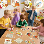 Thanksgiving Wooden Crafts Kit for Kids - Fall Harvest Puzzle and Activity Set