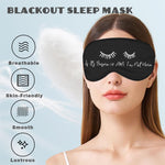 Funny Silk Eye Mask for Travel Gifts Nap Meditation Night Sleep Blindfold