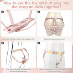 Strap-On Dildo Harness With Butt Plug – Double Penetration Adjustable Dildo Harness For Roleplay, Cosplay & Couples Fun – Beginner-Friendly Bondage Toy
