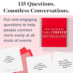 TableTopics Original Conversation Starter Cards for Adults to Break The Ice with 135 Questions for Parties, Gatherings, Small Groups, & Team-Building