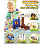 Magnetic Blocks Building Toys For Kids: 100Pcs Magnet Cubes Trains Set - Kids Toys For Christmas Birthday Gifts - 0.8 Inch Magnetic Blocks For Boys & Girls 3+