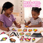3D Water Puffy Art Crafts for Kids 15 PCS Magic Foam Texture Paint Kit