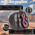 Male Masturbator Horse Pocket Pussy Anime Sex Doll with Dual-Channel, Fantasy Male Stroker Buttock with 3D Vagina Anal Textured Adult Sex Toys for Men, Monster Masturbation Cup