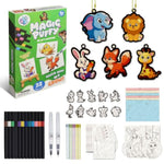 32 Pcs Magic Puffy 3D Art Kit for Kids, Mess-Free Aqua Craft Set Ages 3+