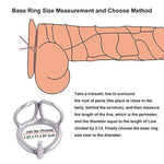 Male Chastity Device Stainless Steel Cock Cage Penis Ring With Padlock For Adult Game Sex Toy W040 (1.57 Inch / 40Mm)