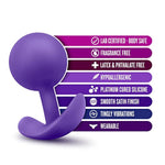 Blush Luxe 3.5-Inch Wearable Vibra Butt Plug with Internal Rolling Beads for Anal and Prostate Stimulation