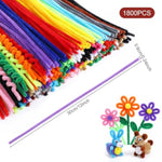 1800 Pcs Pipe Cleaners Craft Pipe Cleaners for Arts and Crafts Supplies