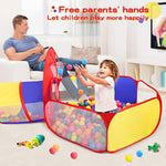 3 In 1 Kids Play Tent For Toddler With Baby Ball Pit And Play Tunnel, Children Indoor Outdoor Playhouse With Climbing Tunnel Toy For Toddlers, Boys And Girls Best Birthday Gifts?No Balls?