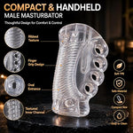 Clear Pocket Pussy Male Masturbator, TPE Sleeve, Sex Toys for Men