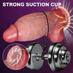 Ultra Realistic Thick Dildo with Balls, 8 Inch Huge Suction Cup Dildo