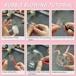 Nano Tape Bubble Kit For Kids, Nano Double Sided Adhesive Tape Bubbles, Nano Tape Kit With Glitter, Clay And Decoratives Emoticon Stickers, Diy Party Activities Toys
