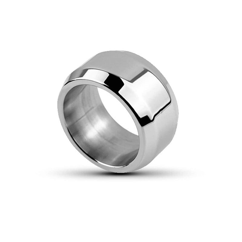 Stainless Steel Male Penis Cock Ring Thick Metal Cock Penis Ring For Enhance Male Long-Lasting Erection Ability Sex Toy(26Mm)