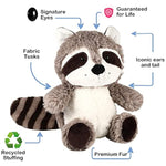 2 Pieces Raccoon Stuffed Animal Small Cute Plush Raccoon Brown Plushie Woodland Toy Soft Animal Doll For Babies Children Kids Girls Boys